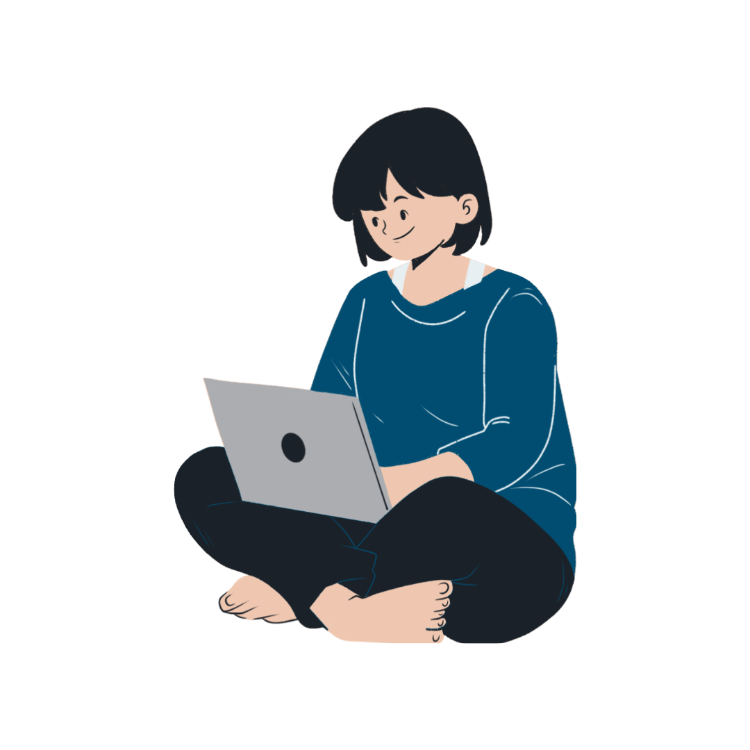 Individual typing on a laptop.