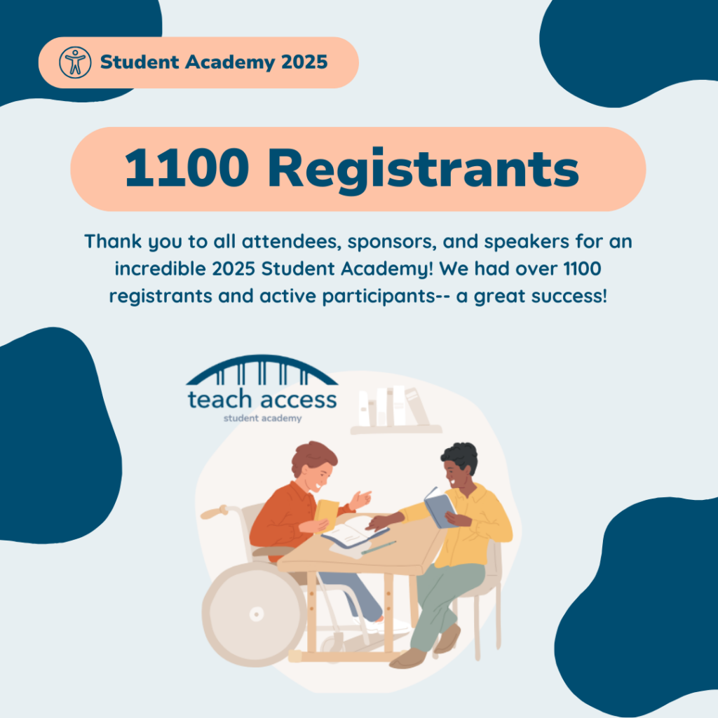 Student Academy 2025. 1100 Registrants. Thank you to all attendees, sponsors, and speakers for an incredible 2025 Student Academy! We had over 1100 registrants and active participants -- a great success!